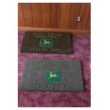 Two John Deere Door Mats