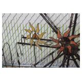 Metal yard art (sun, tricycles, pot hangers, etc.)