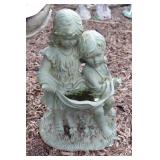 Resin - Boy & Girl Bird Bath 24"