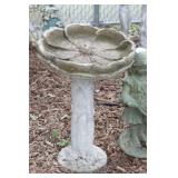 Cement Yard Décor - Bird Bath 28"