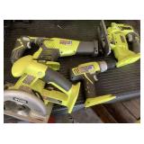 Ryobi hand tool set with battery (no charger)