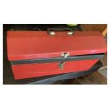 Metal toolbox plus contents