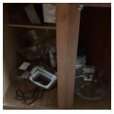 Contents of kitchen island cabinets