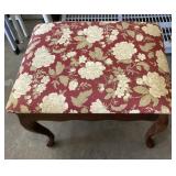 Upholstered wooden stool