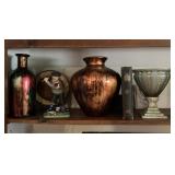 Home decor on shelf