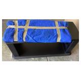 TV stand with glass shelves