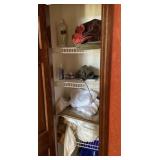 Contents of upstairs hall closet