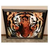 26x31 Framed tiger print on canvas