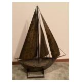 31" Metal sailboat
