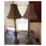 Pair of bedside table lamps