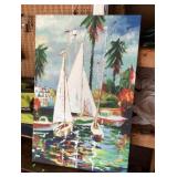 Canvas sailboat print