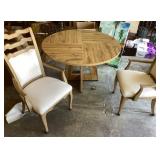 47" round table with 2 chairs