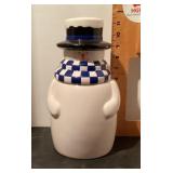 Snowman cookie jar