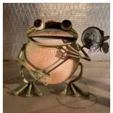 Metal frog decor