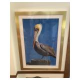 33x45 framed pelican print