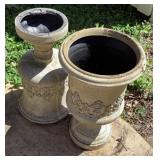 2  fiberglass planters