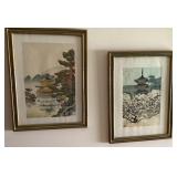Pair of Asian prints