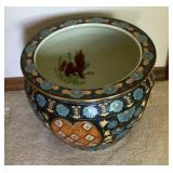 Asian design ceramic planter pot