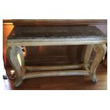 Marble top foyer table