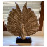 Plaster? peacock art