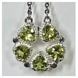 Sterling silver convertible citrine necklace