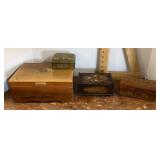 4 assorted jewelry boxes