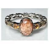 Sterling silver sunstone ring