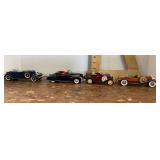 4 diecast cars