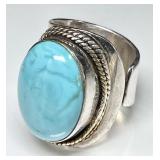 Sterling silver turquoise ring