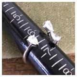 Adjustable sterling silver ring