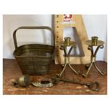 Brass and metal art decor