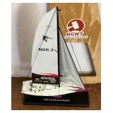 Racing sailboat model