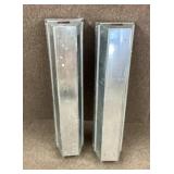 Pair of sheet metal folding sawhorses