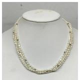 Freshwater pearl necklace with 14k clasp