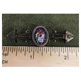 Micro mosaic bar pin