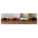4 diecast cars
