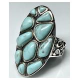 Sterling silver turquoise ring