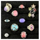10 costume jewelry rings
