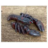 Cast iron lobster paperweight