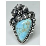 Sterling silver turquoise ring