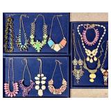 Costume jewelry statement necklaces
