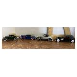 4 diecast cars
