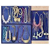 Costume jewelry necklaces