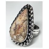 Sterling silver agate ring