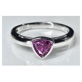 Sterling silver tourmaline ring