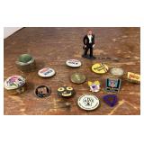 Small collectibles and pinbacks