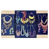 Costume jewelry statement necklaces