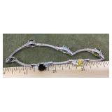 Sterling silver gemstone bracelet