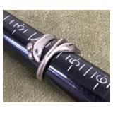 Adjustable sterling silver ring