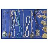 15 costume jewelry necklaces and chains